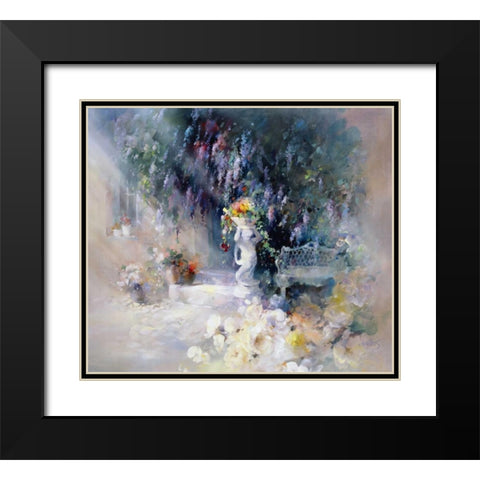Ornament Black Modern Wood Framed Art Print with Double Matting by Haenraets, Willem