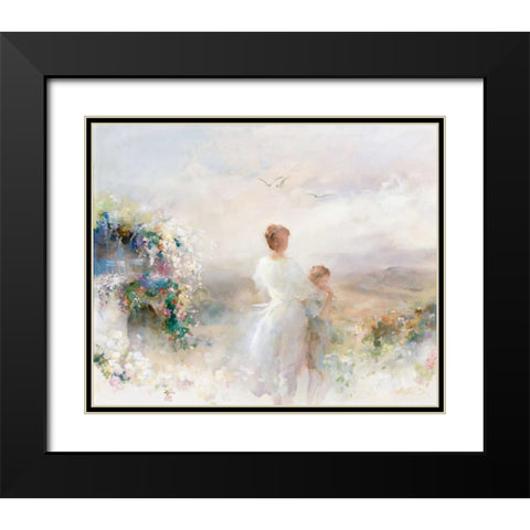 Beautiful view Black Modern Wood Framed Art Print with Double Matting by Haenraets, Willem