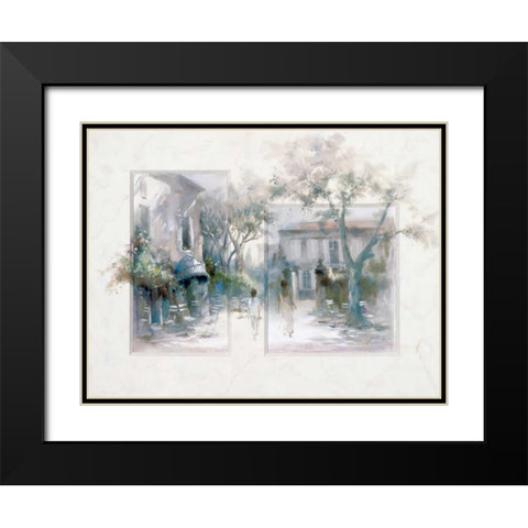 Taking a stroll Black Modern Wood Framed Art Print with Double Matting by Haenraets, Willem