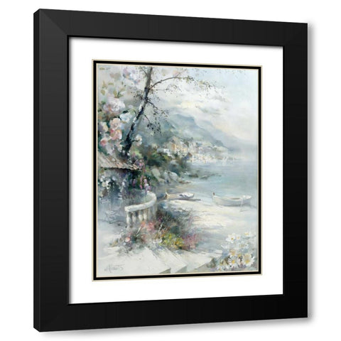 Bayside I Black Modern Wood Framed Art Print with Double Matting by Haenraets, Willem