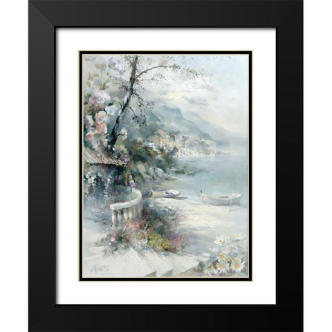 Bayside I Black Modern Wood Framed Art Print with Double Matting by Haenraets, Willem