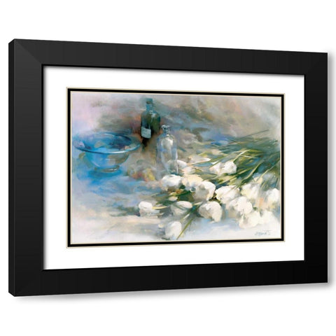 Adagio Black Modern Wood Framed Art Print with Double Matting by Haenraets, Willem
