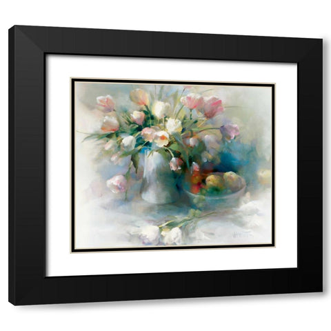 Lento Black Modern Wood Framed Art Print with Double Matting by Haenraets, Willem