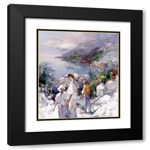 An unforgetable view Black Modern Wood Framed Art Print with Double Matting by Haenraets, Willem