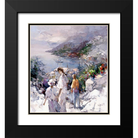 An unforgetable view Black Modern Wood Framed Art Print with Double Matting by Haenraets, Willem