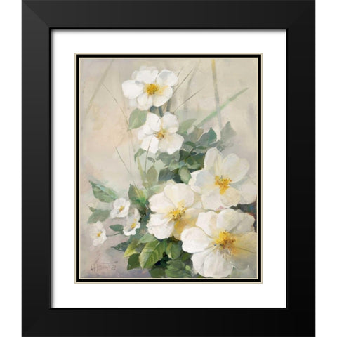 Lovely anemones Black Modern Wood Framed Art Print with Double Matting by Haenraets, Willem