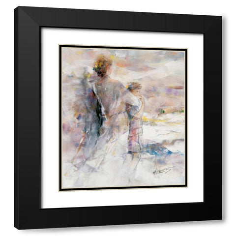 My boy Black Modern Wood Framed Art Print with Double Matting by Haenraets, Willem