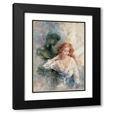 A serene stature Black Modern Wood Framed Art Print with Double Matting by Haenraets, Willem