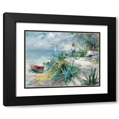 Hope on the horizon Black Modern Wood Framed Art Print with Double Matting by Haenraets, Willem