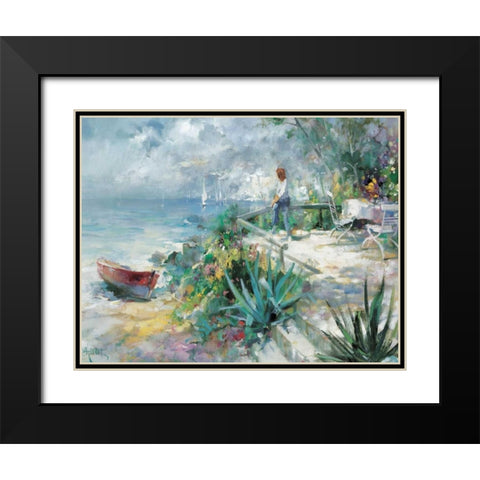 Hope on the horizon Black Modern Wood Framed Art Print with Double Matting by Haenraets, Willem
