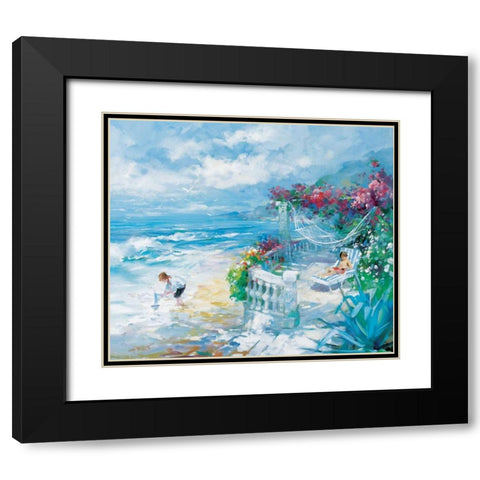 Tranquillity Black Modern Wood Framed Art Print with Double Matting by Haenraets, Willem