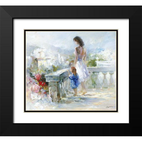 Breathtaking view Black Modern Wood Framed Art Print with Double Matting by Haenraets, Willem