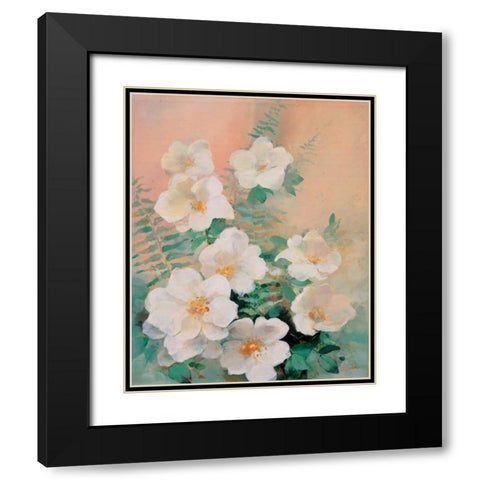 Shiny I Black Modern Wood Framed Art Print with Double Matting by Haenraets, Willem