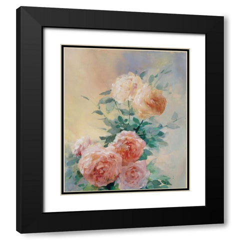 Shiny III Black Modern Wood Framed Art Print with Double Matting by Haenraets, Willem