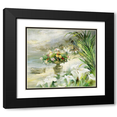 Shiny VII Black Modern Wood Framed Art Print with Double Matting by Haenraets, Willem