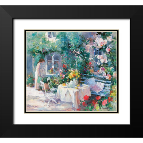Romantico two Black Modern Wood Framed Art Print with Double Matting by Haenraets, Willem