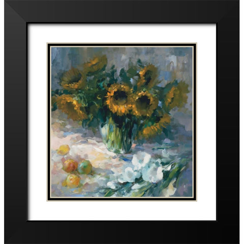 Shera II Black Modern Wood Framed Art Print with Double Matting by Haenraets, Willem