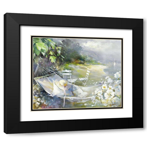Soft touch Black Modern Wood Framed Art Print with Double Matting by Haenraets, Willem