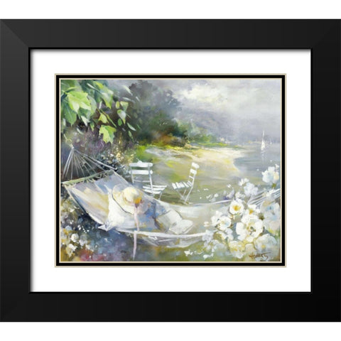 Soft touch Black Modern Wood Framed Art Print with Double Matting by Haenraets, Willem
