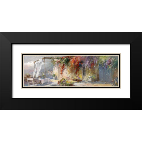 Gardino Black Modern Wood Framed Art Print with Double Matting by Haenraets, Willem