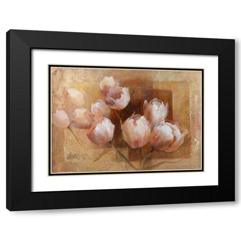 Willems tulips for you Black Modern Wood Framed Art Print with Double Matting by Haenraets, Willem