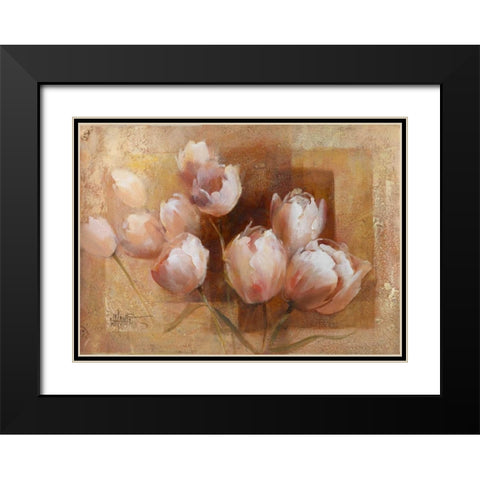 Willems tulips for you Black Modern Wood Framed Art Print with Double Matting by Haenraets, Willem