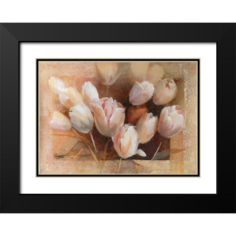 Theas tulips for you Black Modern Wood Framed Art Print with Double Matting by Haenraets, Willem
