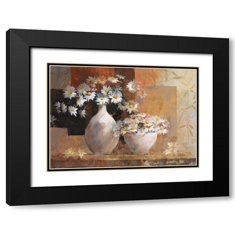 Vintage flowers I Black Modern Wood Framed Art Print with Double Matting by Haenraets, Willem