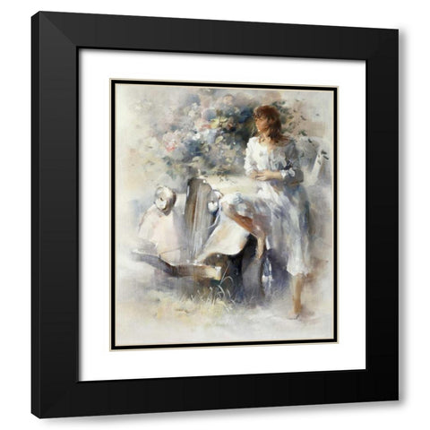 Nostalgi Black Modern Wood Framed Art Print with Double Matting by Haenraets, Willem
