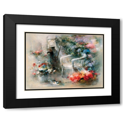 Idyllic place Black Modern Wood Framed Art Print with Double Matting by Haenraets, Willem