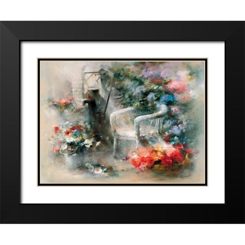 Idyllic place Black Modern Wood Framed Art Print with Double Matting by Haenraets, Willem