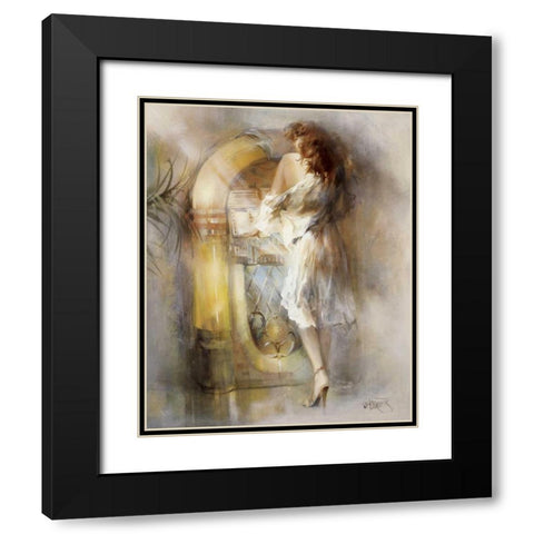 Lost in time Black Modern Wood Framed Art Print with Double Matting by Haenraets, Willem