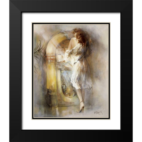 Lost in time Black Modern Wood Framed Art Print with Double Matting by Haenraets, Willem