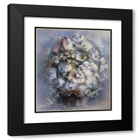 Floral tribute Black Modern Wood Framed Art Print with Double Matting by Haenraets, Willem