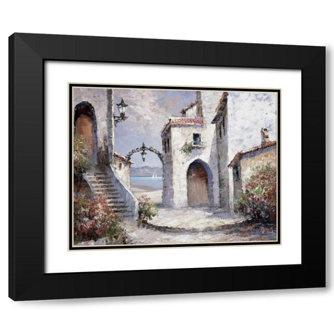By the sea Black Modern Wood Framed Art Print with Double Matting by Roelofs, Wouter