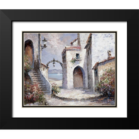 By the sea Black Modern Wood Framed Art Print with Double Matting by Roelofs, Wouter