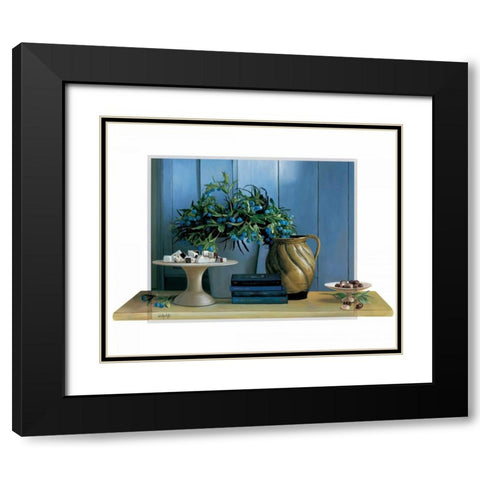 Sweet moments Black Modern Wood Framed Art Print with Double Matting by Roelofs, Wouter
