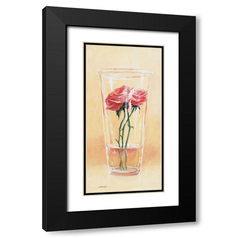 First rose of the season I Black Modern Wood Framed Art Print with Double Matting by Roelofs, Wouter
