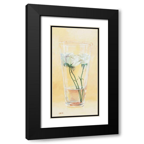First rose of the season II Black Modern Wood Framed Art Print with Double Matting by Roelofs, Wouter