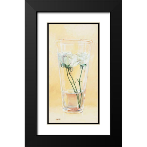 First rose of the season II Black Modern Wood Framed Art Print with Double Matting by Roelofs, Wouter