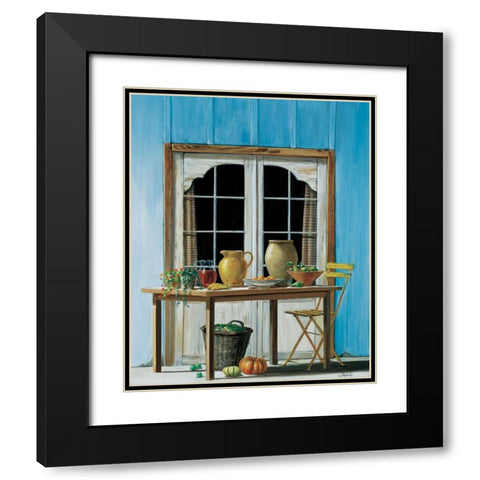 Looking forward to summer Black Modern Wood Framed Art Print with Double Matting by Roelofs, Wouter
