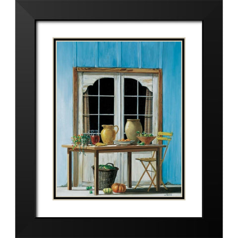 Looking forward to summer Black Modern Wood Framed Art Print with Double Matting by Roelofs, Wouter