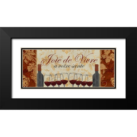 A VOTRE SANTE Black Modern Wood Framed Art Print with Double Matting by Artique Studio