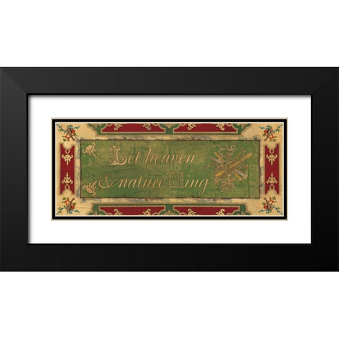 HEAVEN AND NATURE Black Modern Wood Framed Art Print with Double Matting by Artique Studio