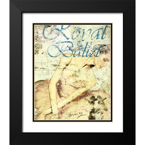 ROYAL BALLET Black Modern Wood Framed Art Print with Double Matting by Yang, Eric