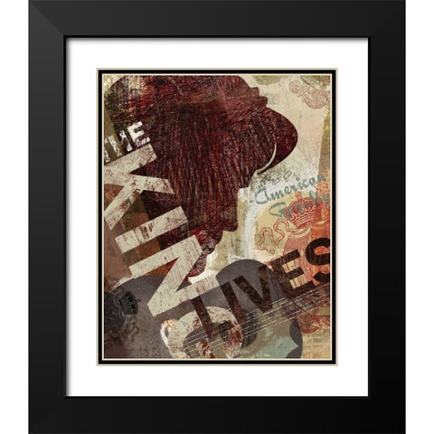 AMERICAN ROYALTY Black Modern Wood Framed Art Print with Double Matting by Yang, Eric