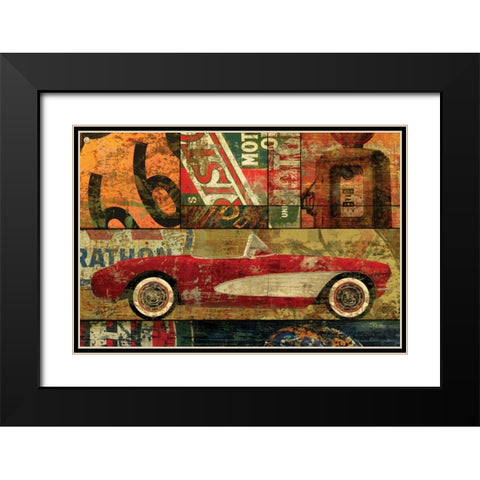 CRUISIN ON 66 I Black Modern Wood Framed Art Print with Double Matting by Yang, Eric