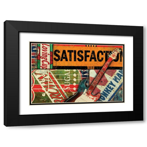 SATISFACTION I Black Modern Wood Framed Art Print with Double Matting by Yang, Eric