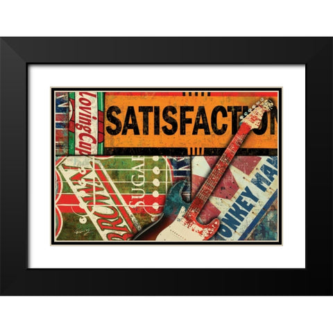 SATISFACTION I Black Modern Wood Framed Art Print with Double Matting by Yang, Eric
