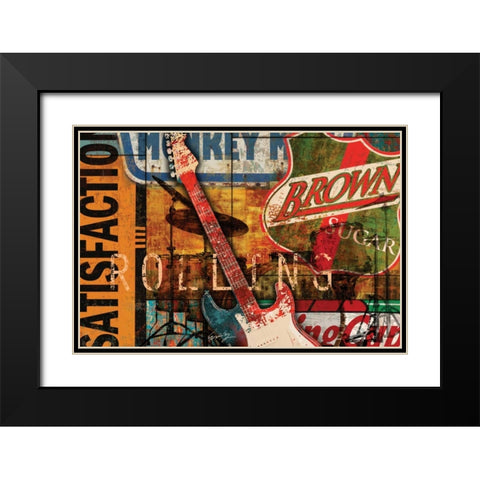 SATISFACTION II Black Modern Wood Framed Art Print with Double Matting by Yang, Eric